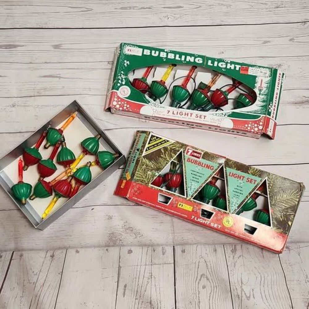 Vintage ACLA Christmas Bubbling Light Sets